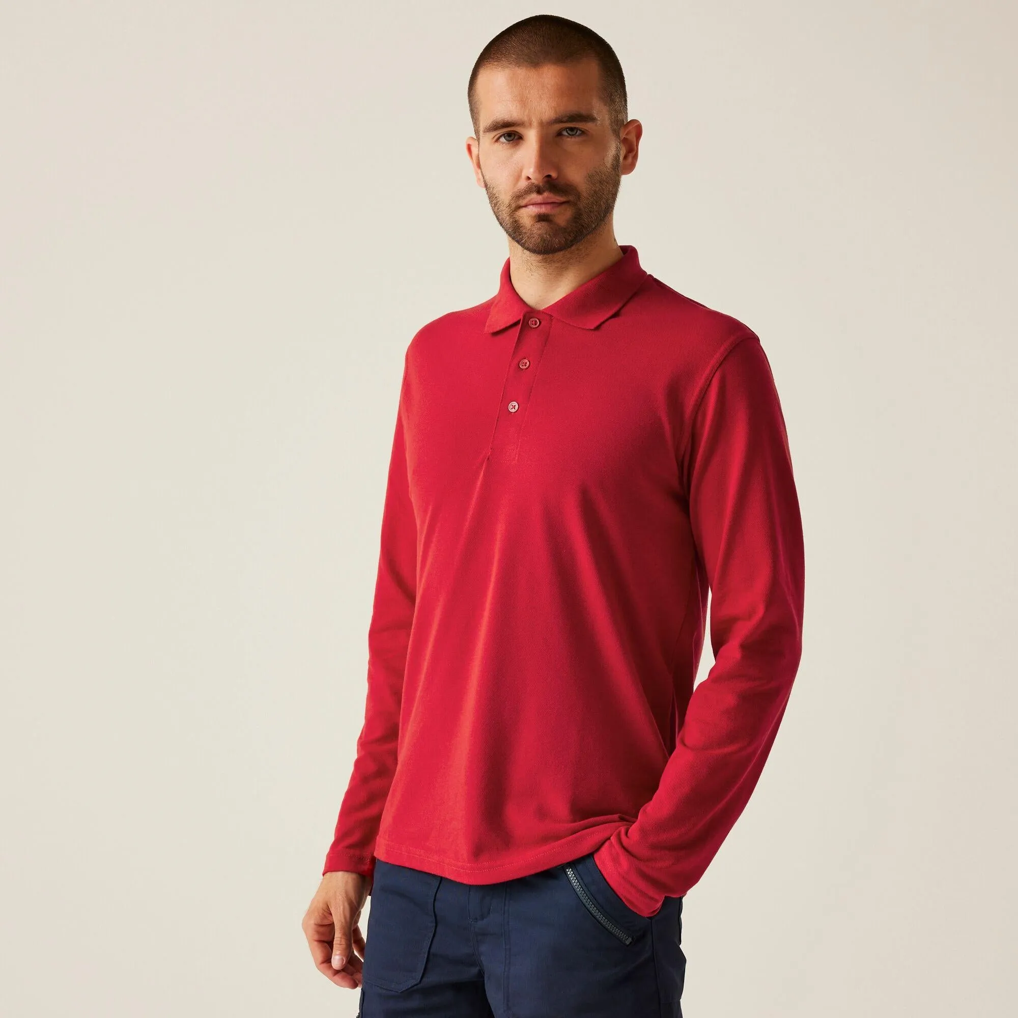 Regatta Professional Pro 65/35 Long Sleeve Polo Shirt TRS222