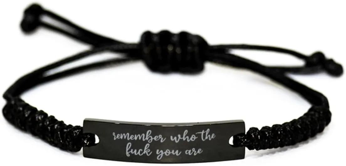 Remember Who the F You Are Bracelet for Friends Gifts Friendship Bracelet for Women Christmas Birthday