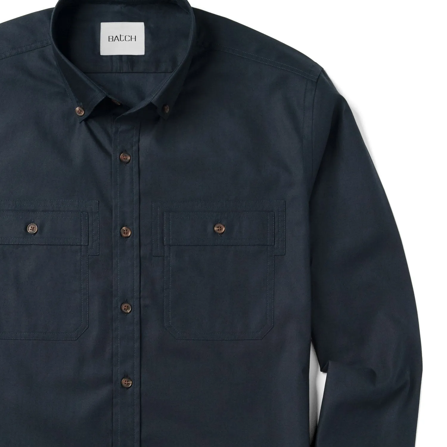 Rogue Utility Shirt – Dark Navy Mercerized Cotton