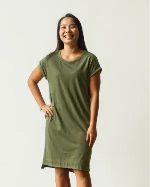 Rolled Sleeve Dress