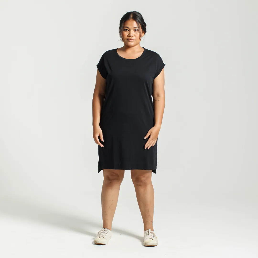 Rolled Sleeve Dress