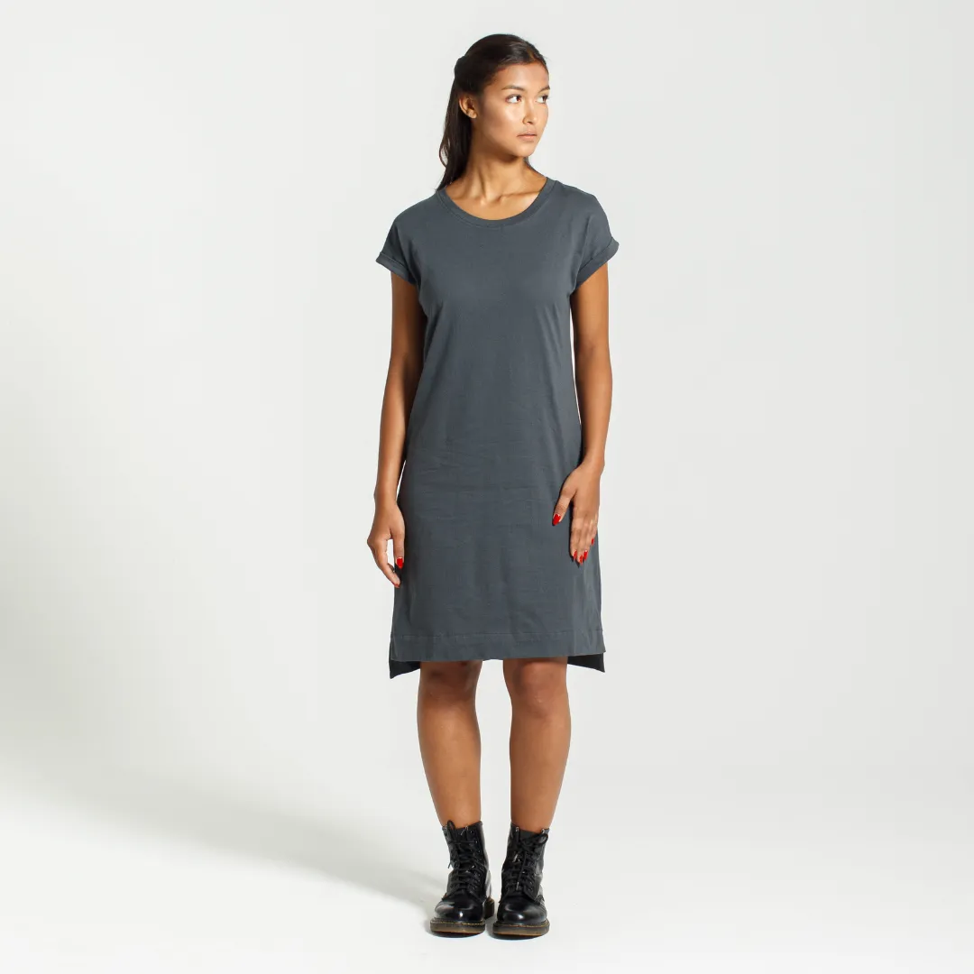 Rolled Sleeve Dress