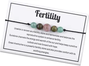 Ronglry Crystal Bracelet for Women Men - Spiritual Healing Stones Amethyst Gem Bracelet for Anxiety Relief - Natural Beads Jewelry