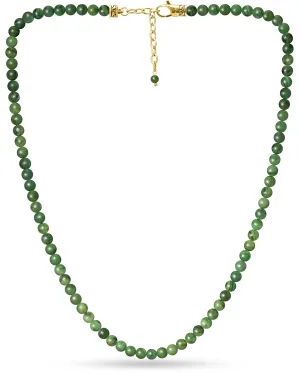 RTZN Mens Beaded Necklaces  Premium Artisan Handcrafted Jade Necklace for Men  6MM Beaded Necklace for Men and Women Adjustable 22"- 24 Inches (African Jade)