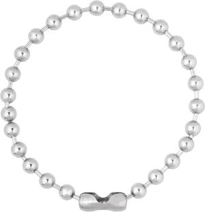 Sacina Y2k Aesthetic Emo Silver-tone Beaded Ball Chain Necklace, Gothic Punk Grunge Necklace, Christmas Jewelry Gift