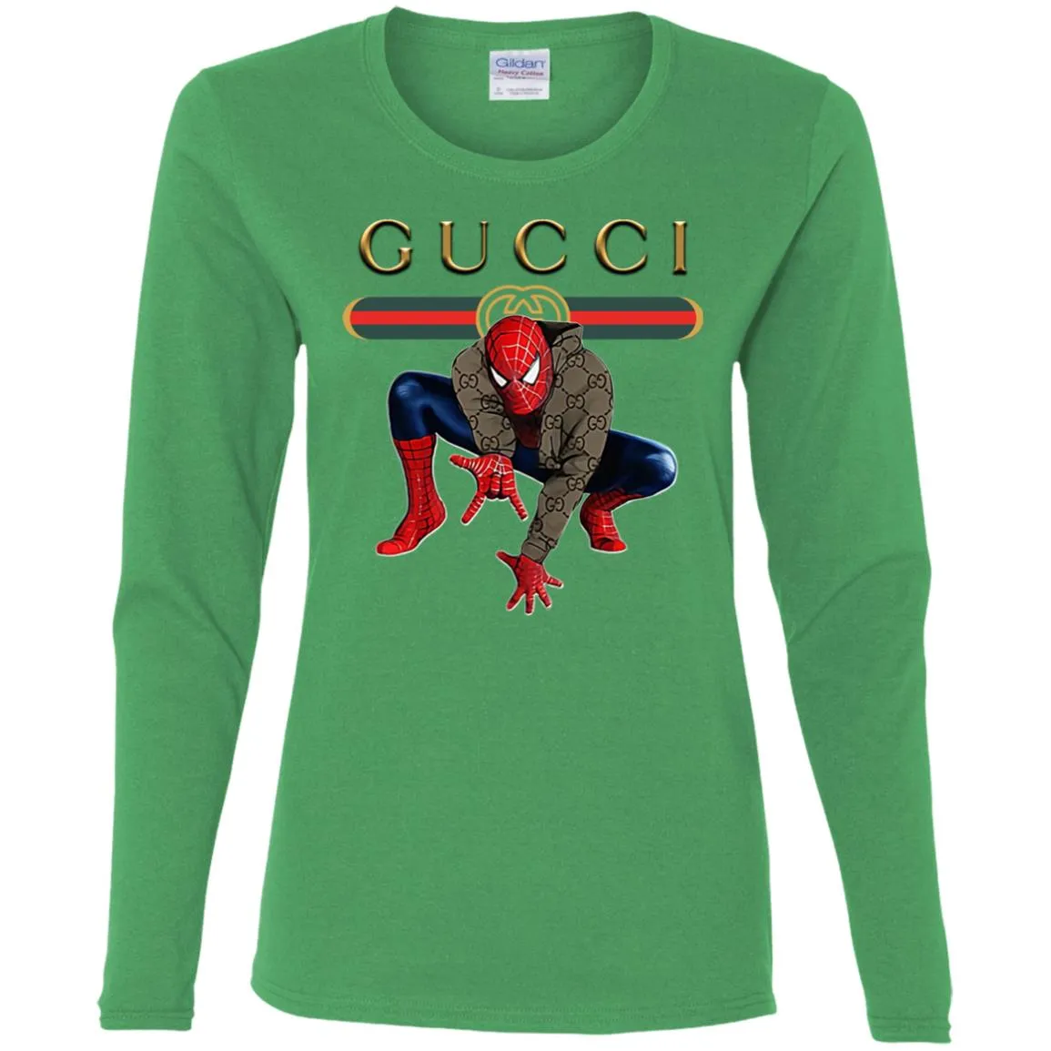 Spider Man Gucci Funny  Trend T- Shirt Women Long Sleeve Shirt