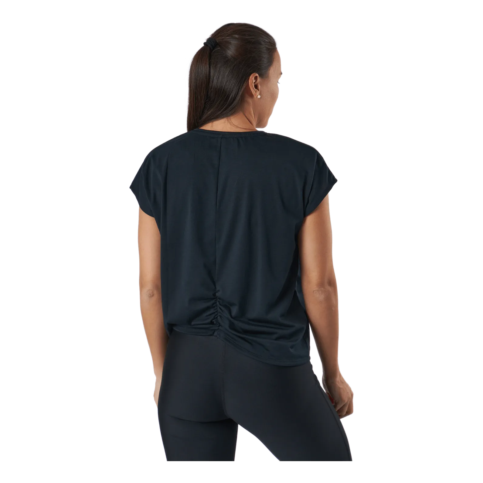 Split Back Tee Black