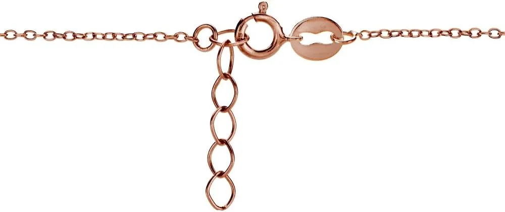 Sterling Silver & Rose Gold Layered Cross & Choker Necklaces - Dainty Gold for Women