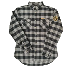 Stick Figure X Levitate Flannel - Black/Grey