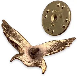 StockPins Gold Bird Lapel Pin  Handcrafted Vintage Hummingbird or Cardinal Pin for Jackets, Hats, Backpacks  Unique Animal Jewelry for Men and Women
