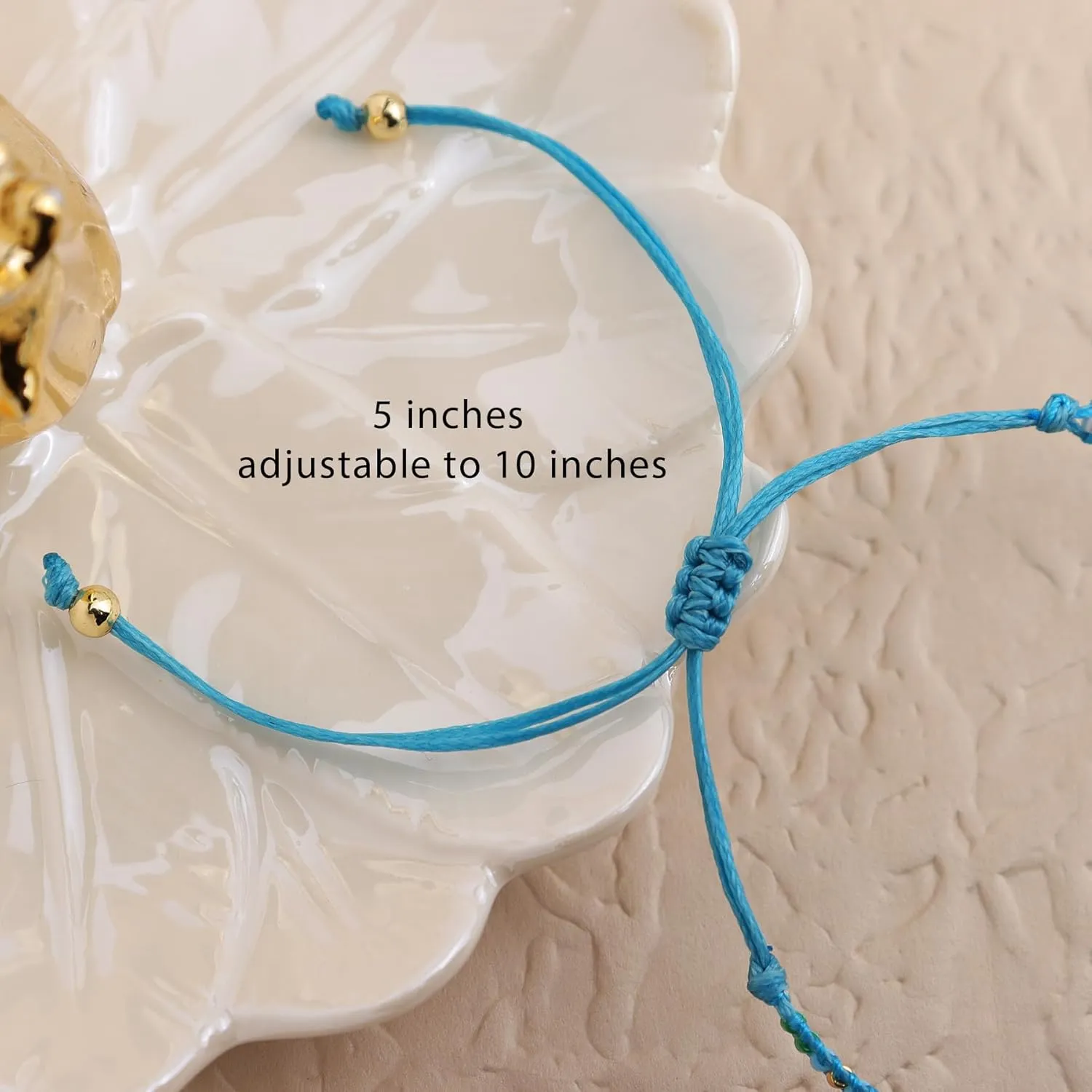 Summer String Braided Beaded Bracelets Anklets Women Men, Boho Handmade Adjustable Beach Waterproof Foot Jewelry Gift