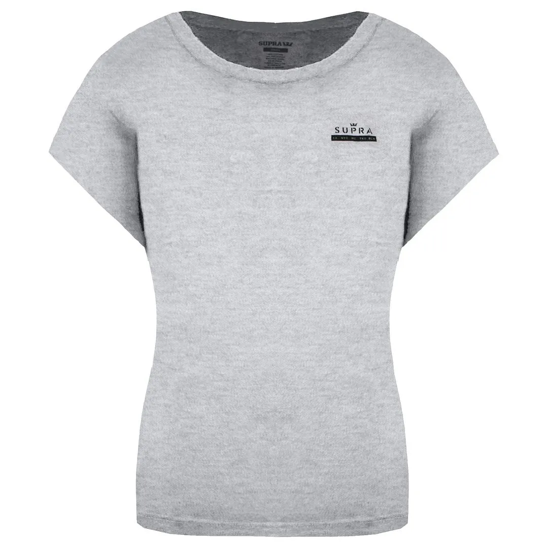 Supra Logo Womens Grey T-Shirt