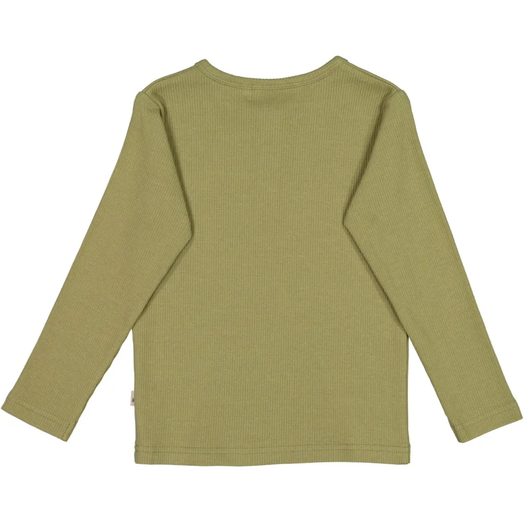 T-Shirt Sheep Badge - olive