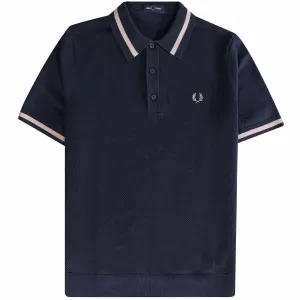Textured Front Knitted Shirt (Deep Carbon)
