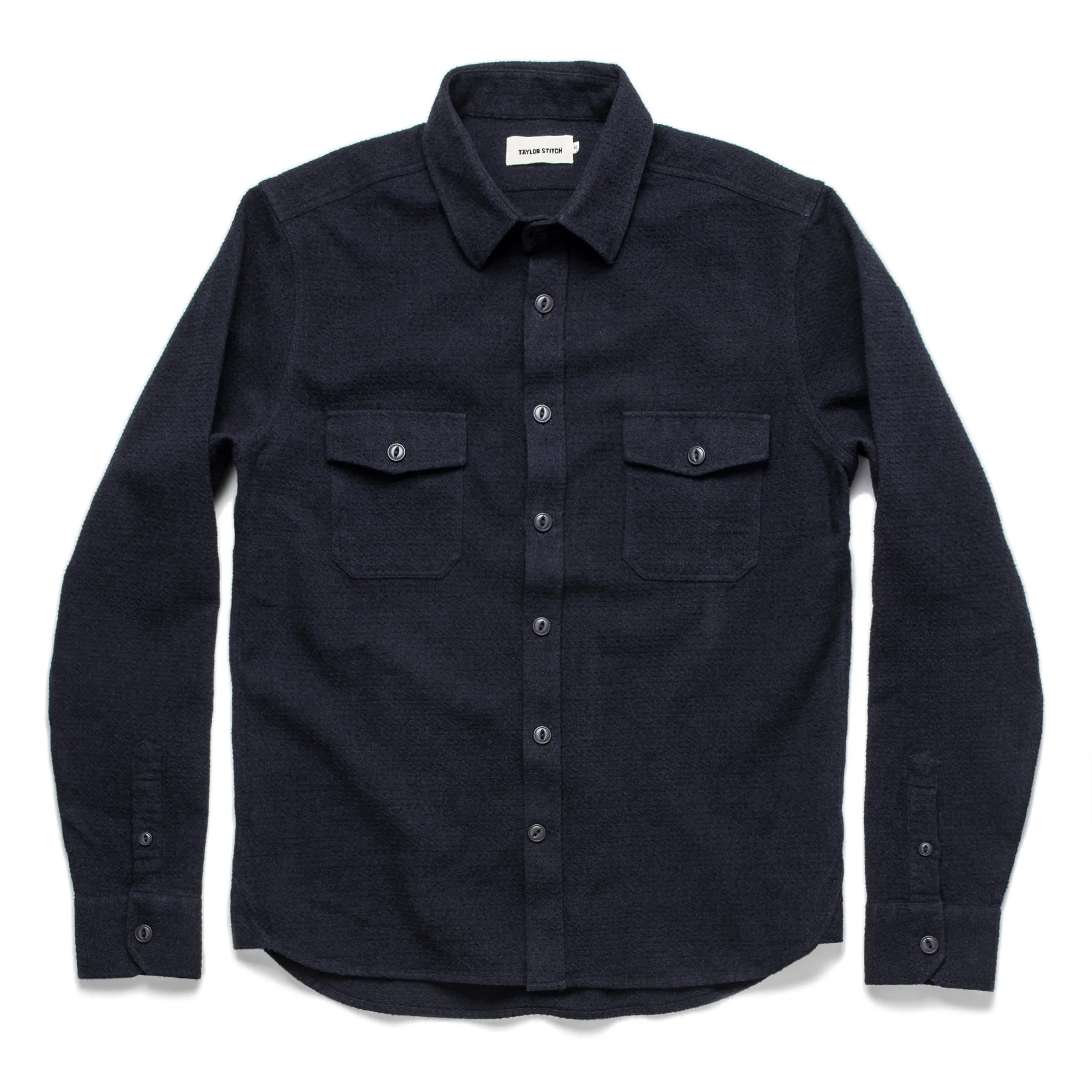 The Utility Shirt in Navy Jacquard