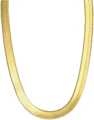 Thin Flat Snake Chain Stainless Steel Necklace for Men Women Layered Collarbone Chain Jewelry