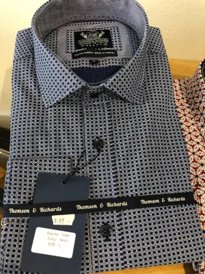 Thomson & Richards Tony Navy Shirt