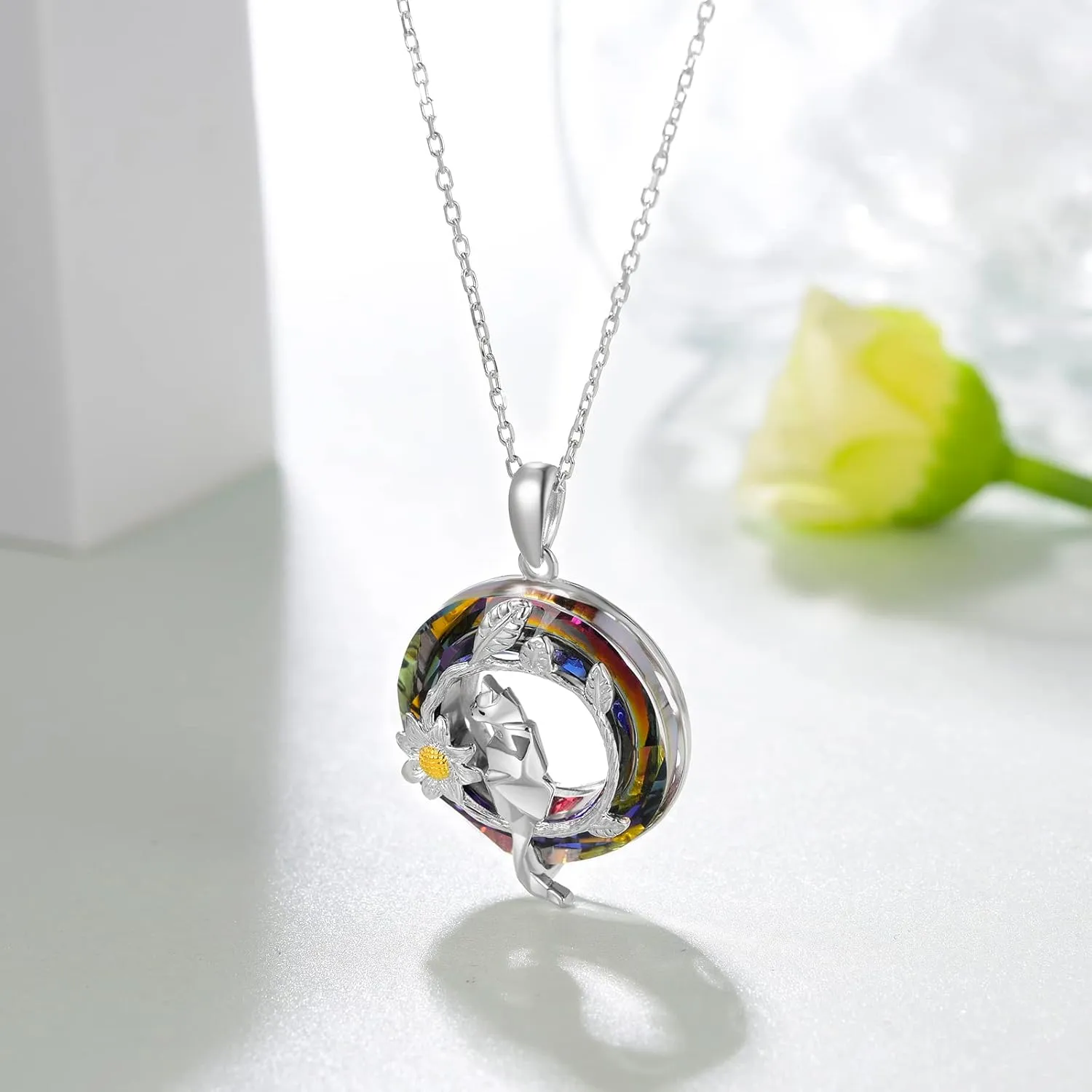 TYSO Elephant/Cat/Turtle 925 Sterling Silver Pendant Necklaces Gifts for Women
