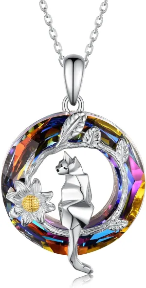 TYSO Elephant/Cat/Turtle 925 Sterling Silver Pendant Necklaces Gifts for Women