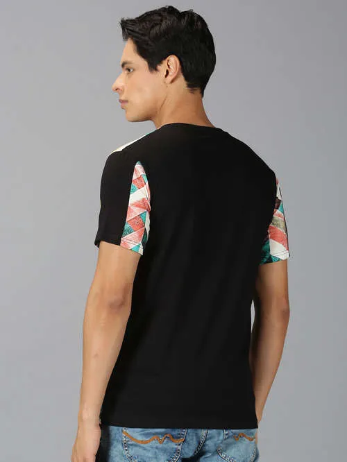 UrGear Printed Men Round Neck MultiColour T-shirt