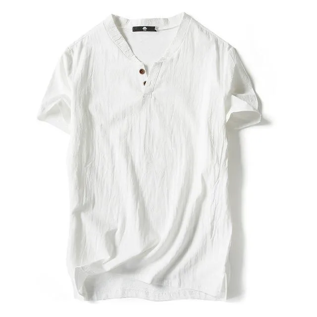West Louis™ Button Decor Trend T-Shirts
