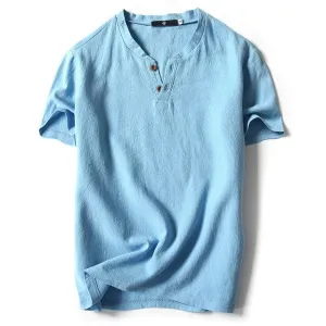 West Louis™ Button Decor Trend T-Shirts