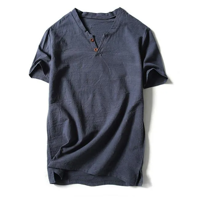 West Louis™ Button Decor Trend T-Shirts