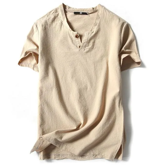 West Louis™ Button Decor Trend T-Shirts