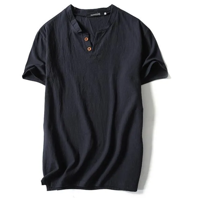 West Louis™ Button Decor Trend T-Shirts