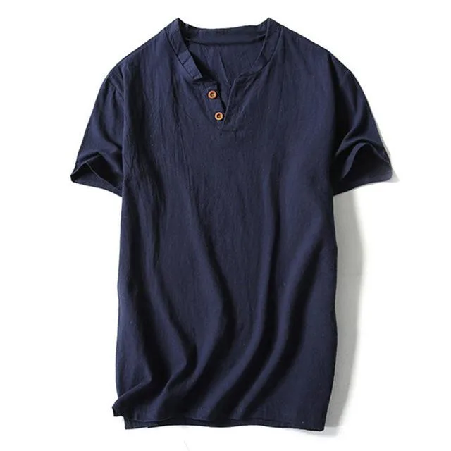 West Louis™ Button Decor Trend T-Shirts