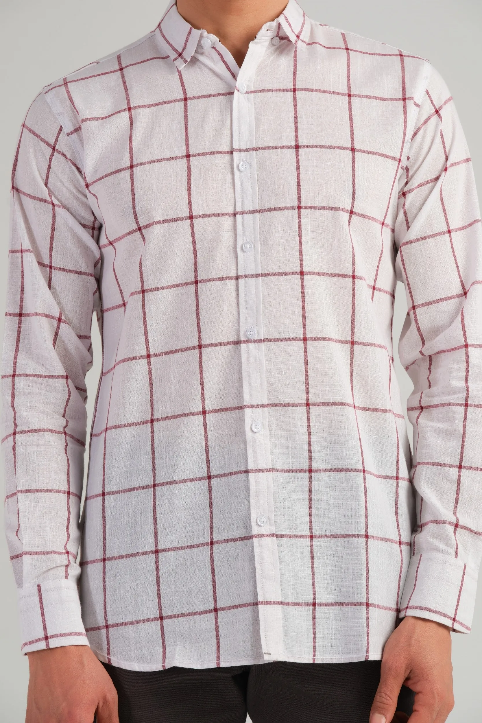 WINDOW-PANE CHECK SHIRT