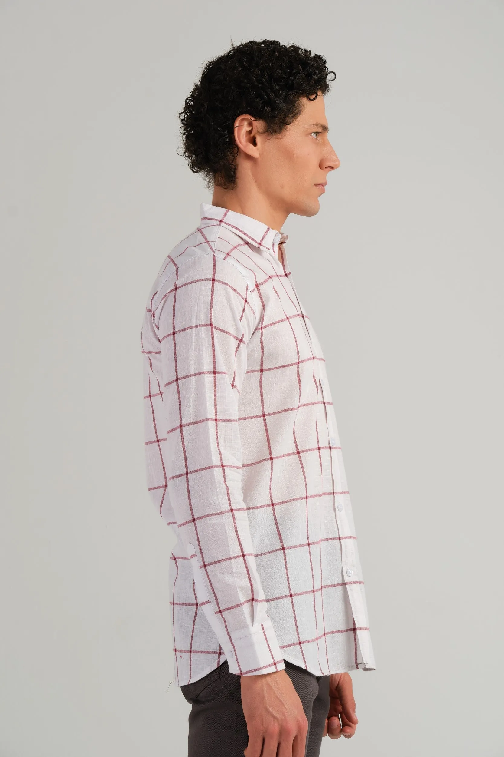 WINDOW-PANE CHECK SHIRT