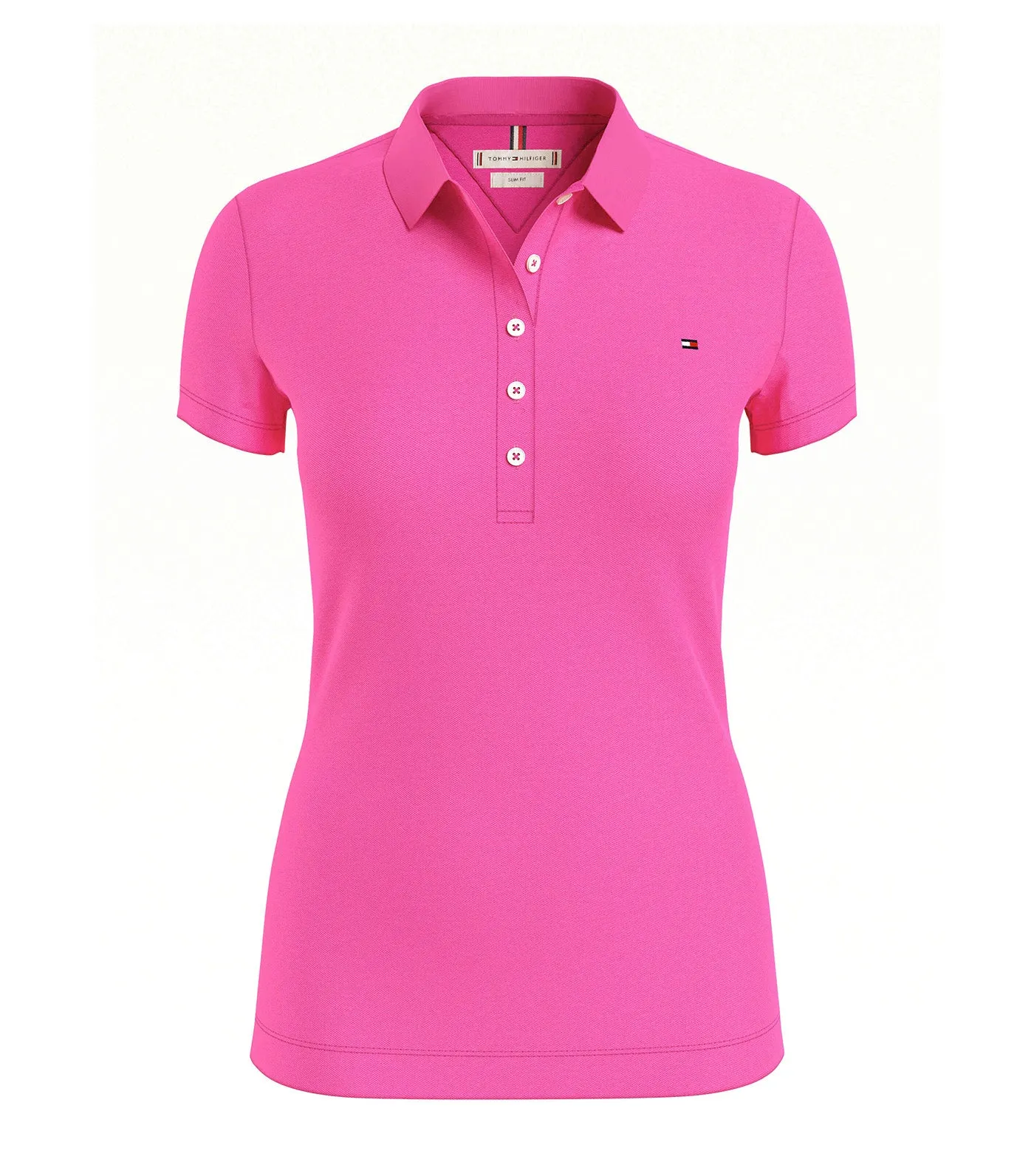 Women's IM Slim Polo Shirt Hot Magenta