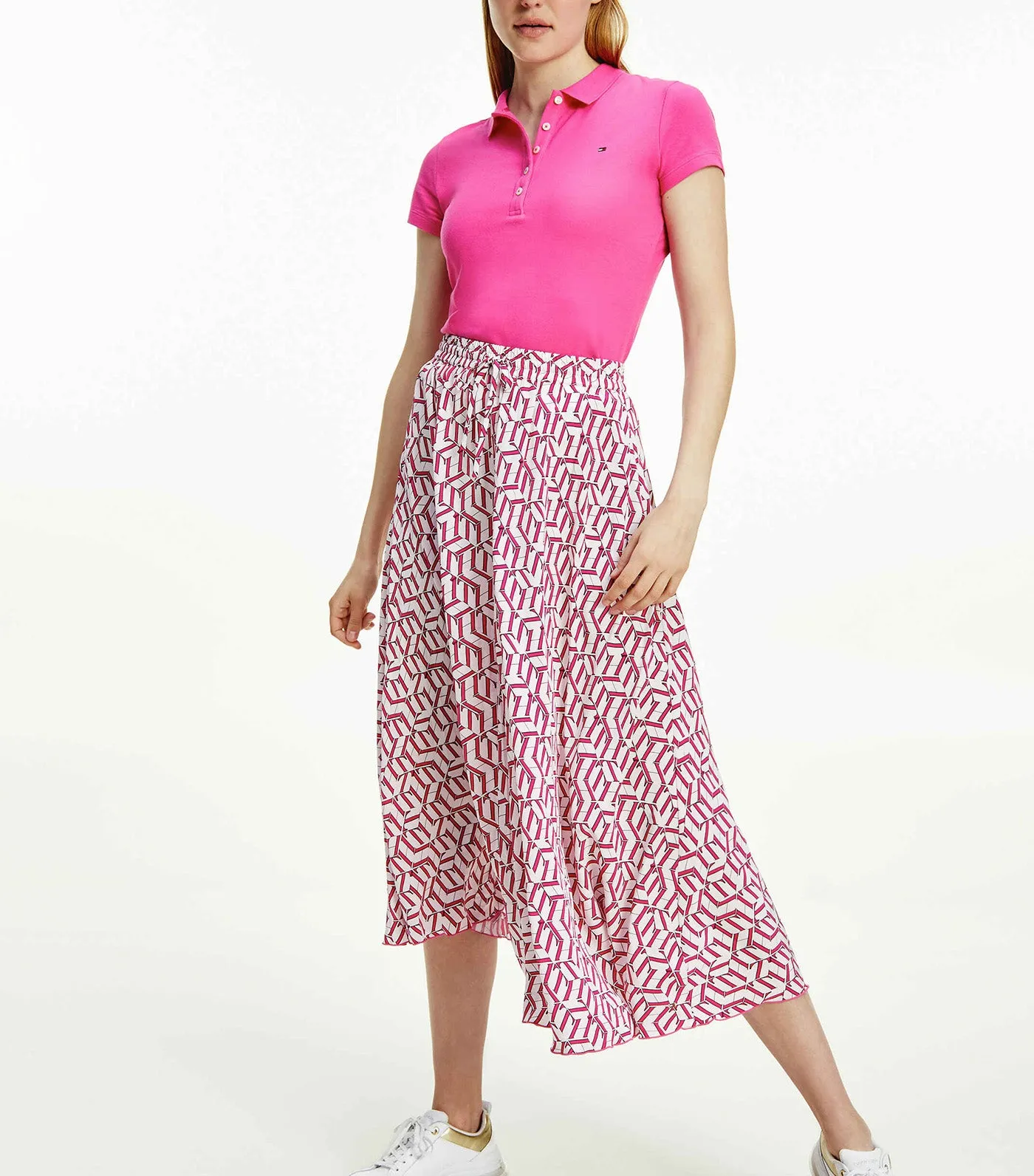 Women's IM Slim Polo Shirt Hot Magenta