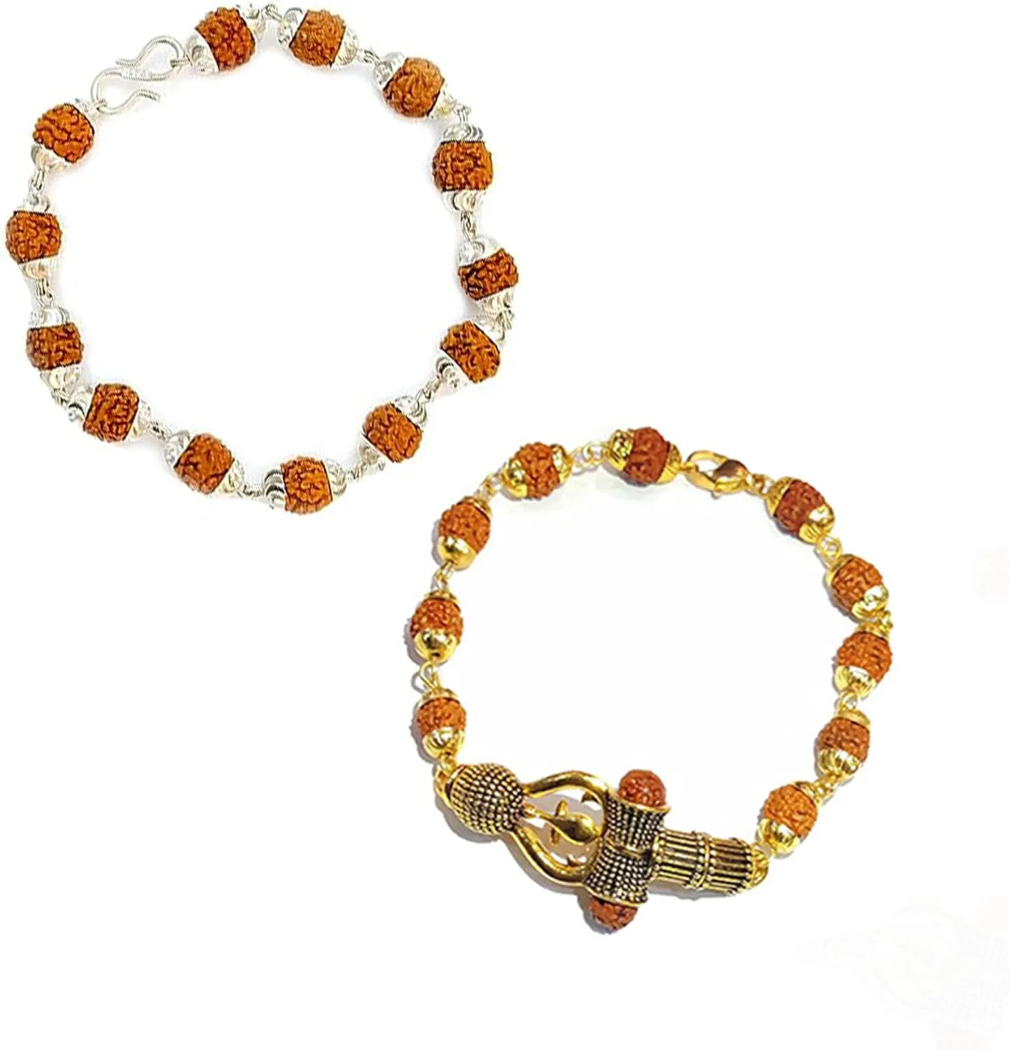 Wonder Care Authentic Rudraksha Mala | 5face Genuine Himalayan Rudraksha bracelet | Rudraksha Bead| Beaded Bracelets for Men | Pendant Necklace with Bead Bracelets