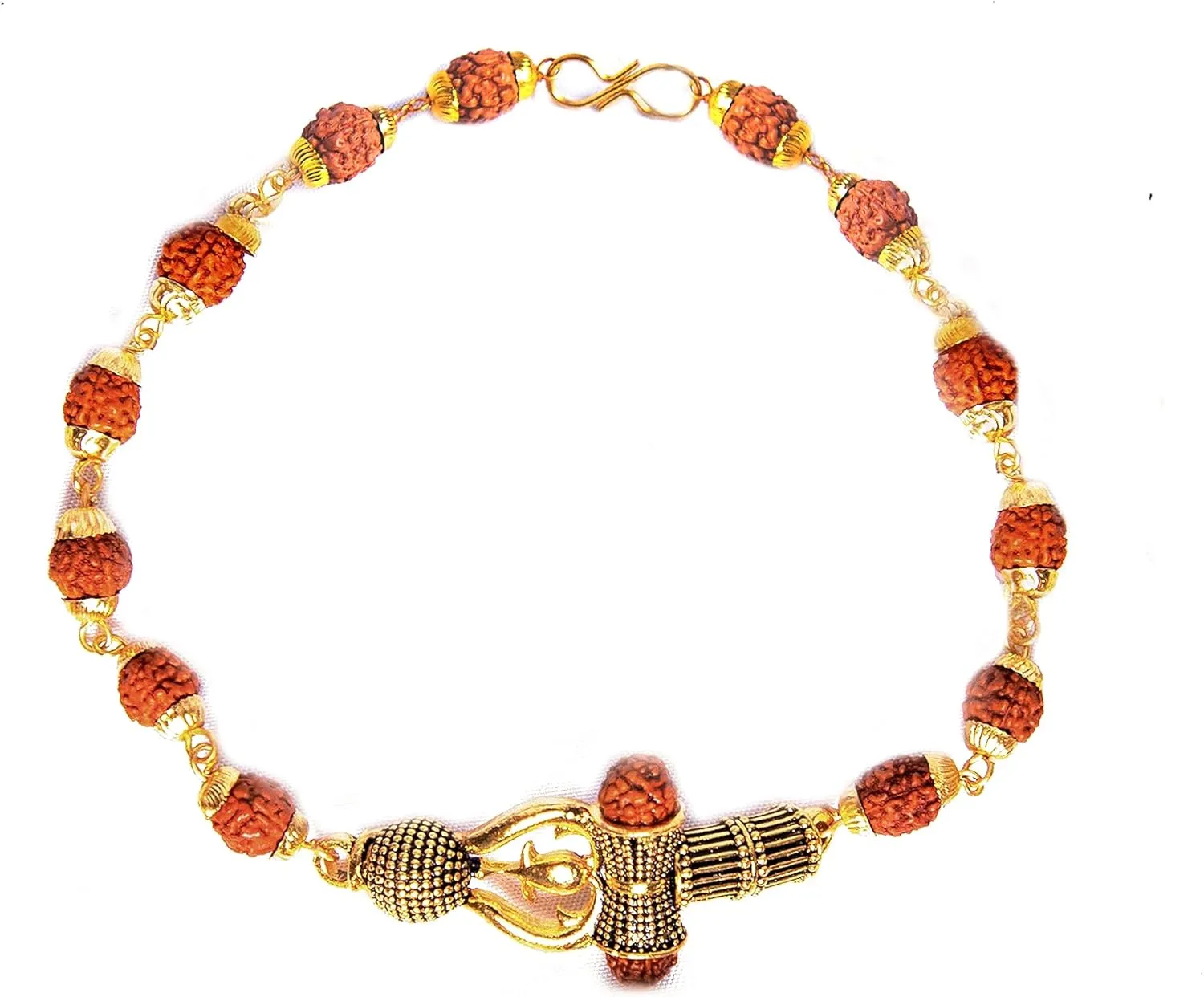 Wonder Care Authentic Rudraksha Mala | 5face Genuine Himalayan Rudraksha bracelet | Rudraksha Bead| Beaded Bracelets for Men | Pendant Necklace with Bead Bracelets