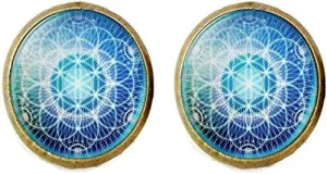 World Map Cufflinks Antique map Jewelry Vintage Charm Glass Photo Jewelry
