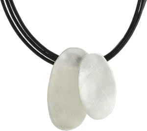 Z&R RETRO Chic Gold Leather Cord Necklace with Large Floral Pendant and Pearl Centerpiece  Graceful, Unique, and Stylish Jewelry for Casual and Formal Elegance